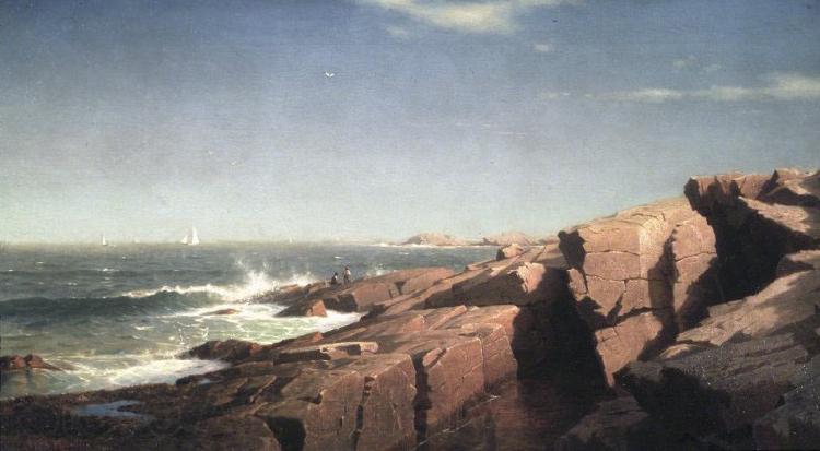 William Stanley Haseltine Rocks at Nahant France oil painting art